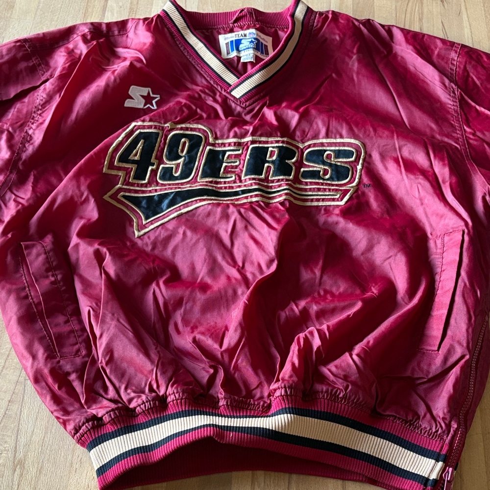 Vintage 49er’s Starter pullover coat.